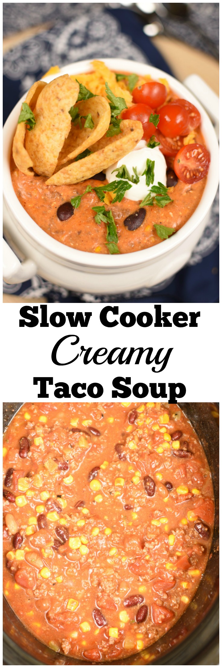 Creamy Taco Soup Slow Cooker Recipe Little Dairy On The Prairie